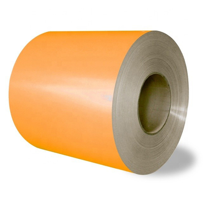 Le gigaoctet orange a enduit la tôle d'une première couche de peinture d'acier galvanisée dans la bobine de la bobine PVDF Aluzinc