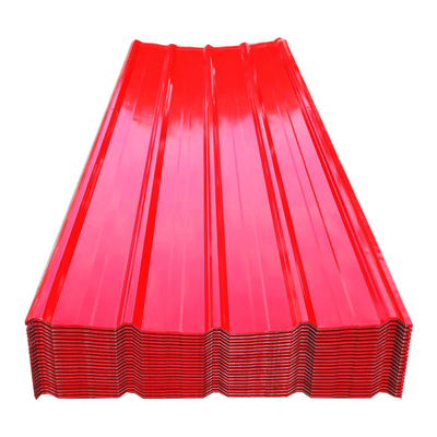 La couleur de Gi de CGCC a enduit la toiture ondulée en acier ondulée de la feuille 5ft