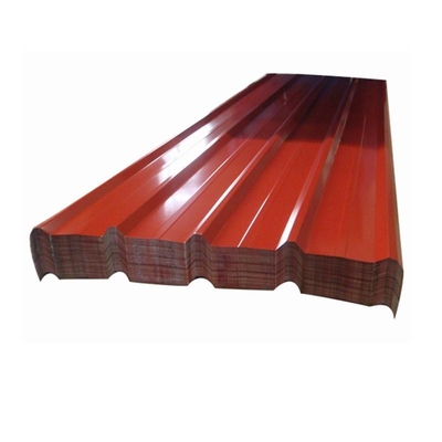 40g rouge a galvanisé le panneau ondulé en acier 120cm AISI de toit