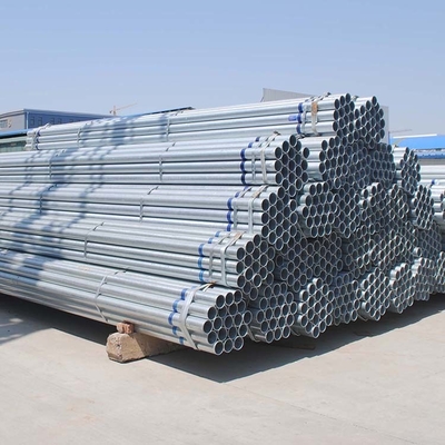 Tuyau d'acier rond galvanisé plongé chaud A106 GR B de DX52D sans couture