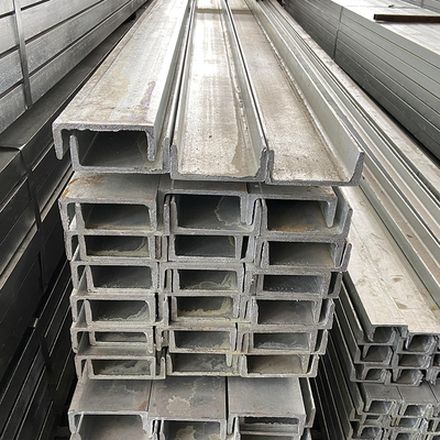 Profil en acier anticorrosif enduit de zinc de canal en acier galvanisé par coutume de C