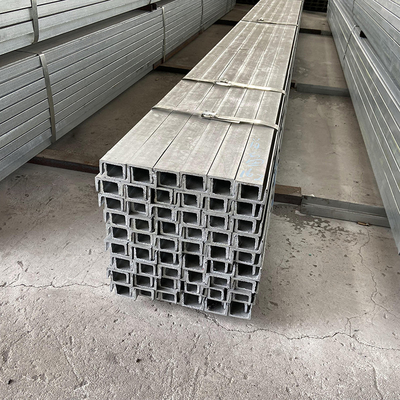 Profil de poutre en U en acier long galvanisé par canal C 80*43*5mm Q235 Q345 matériel