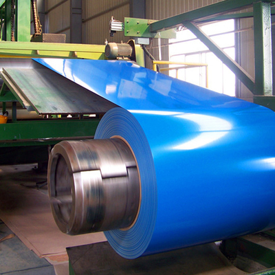 PPGI enduit d'une première couche de peinture froid PPGL a galvanisé la bobine en acier le zinc que bleu de couleur a enduit la mesure 26
