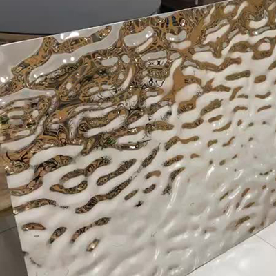 l'eau de 0.55mm a ridé la feuille inoxydable de l'alliage 309S de la plaque d'acier 430 pour décoratif