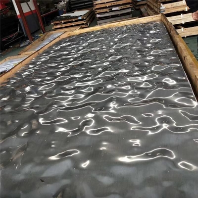 Miroir embouti étiré à froid 0.1mm de feuille d'ondulation d'acier inoxydable 0.5mm 1mm pour le plafond