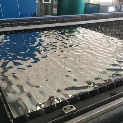 Miroir embouti étiré à froid 0.1mm de feuille d'ondulation d'acier inoxydable 0.5mm 1mm pour le plafond