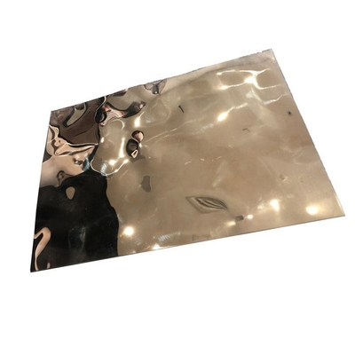 Miroir embouti étiré à froid 0.1mm de feuille d'ondulation d'acier inoxydable 0.5mm 1mm pour le plafond