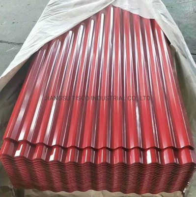 la couleur de 0.28mm a enduit les feuilles ondulées que 30 pouces ont pré peint le métal en aluminium