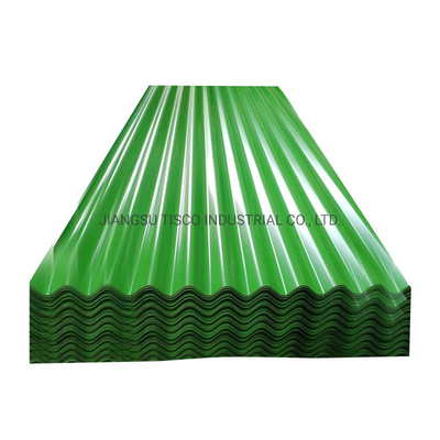la couleur de 0.28mm a enduit les feuilles ondulées que 30 pouces ont pré peint le métal en aluminium