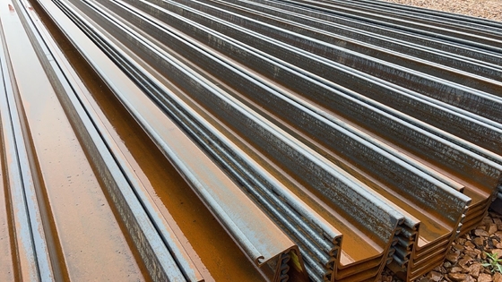 Type de la pile Z de tôle d'acier, type d'U, norme européenne En10249 S355jr S355j0